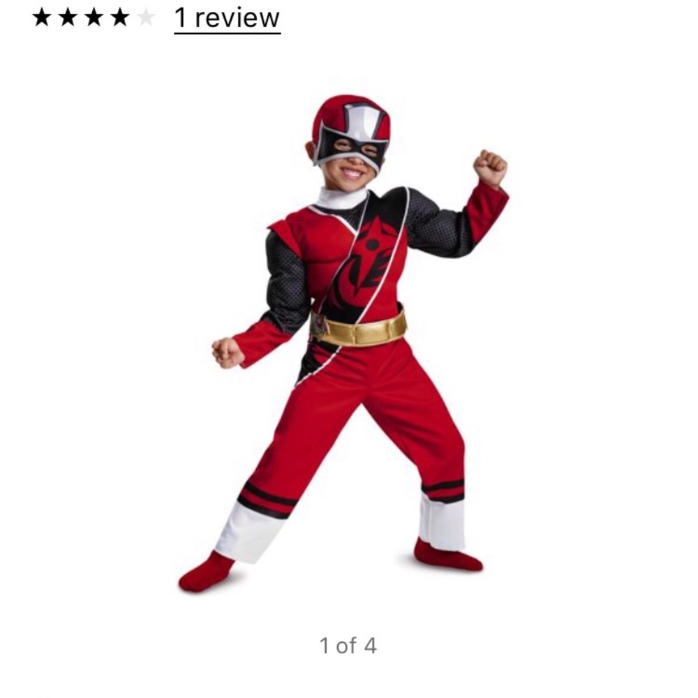 Toddler Red Power Ranger Costume